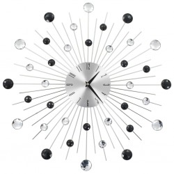 Sonata Стенен часовник с кварцов механизъм, модерен дизайн, 50 см - Sonata H