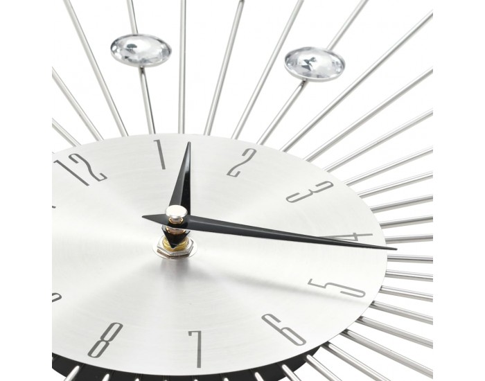 Sonata Стенен часовник с кварцов механизъм, модерен дизайн, 50 см
