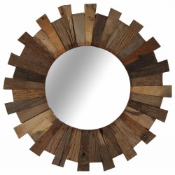 Sonata Огледало за стена, регенерирано дърво масив, 50 cм - Огледала