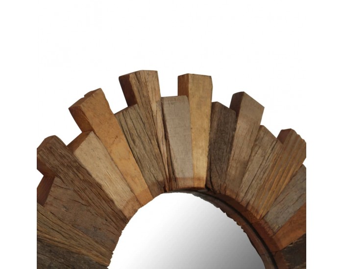 Sonata Огледало за стена, регенерирано дърво масив, 50 cм