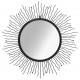 Sonata Стенно огледало, слънчеви лъчи, 80 см, черно
