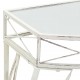 Sonata Странична маса, френски стил, метал, 82x39x76 см, бяла