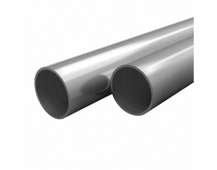 Sonata Тръби неръждаема стомана, 2 бр, кръгли, V2A, 2 м, Ø48x1,8 мм