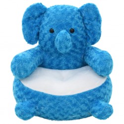 Sonata Плюшена играчка слон, плюш, синя - Детска стая