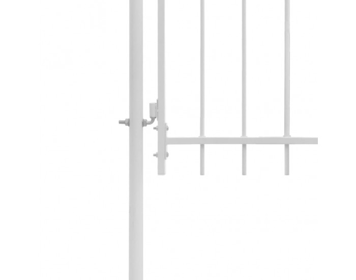 Sonata Градинска порта, стомана, 1x1,75 м, бяла