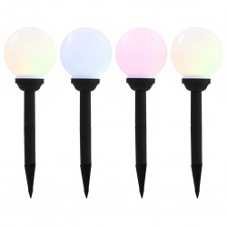 Sonata Градински соларни лампи, 4 бр, LED, сферични, 15 см, RGB - Сравняване на продукти