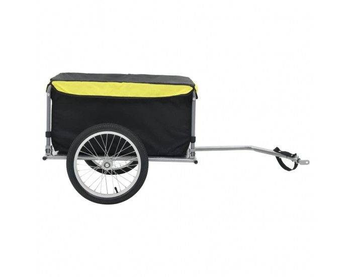 Sonata Товарно ремарке за колело, черно и жълто, 65 кг