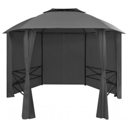 Sonata Градинска шатра павилион със завеси, шестоъгълна, 360x265 см - Външни съоражения