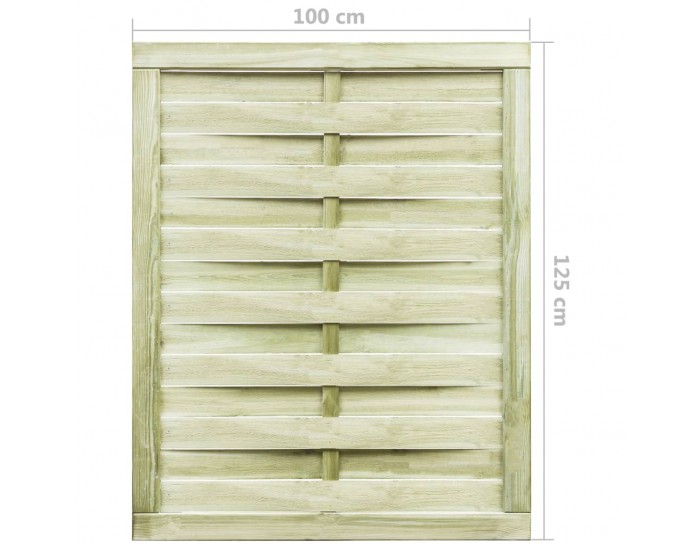 Sonata Градинска порта, импрегниран бор, 100x125 см, зелена