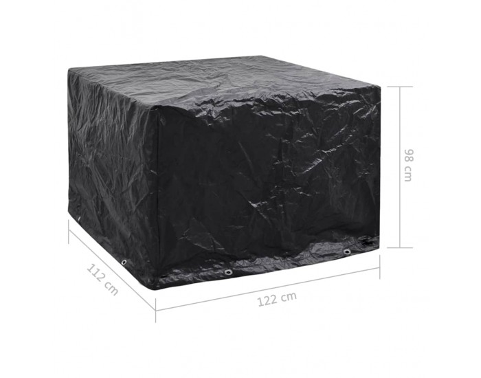 Sonata Градинско покривало за мебели, 8 капси, 122x112x98 см