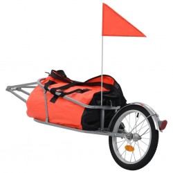 Sonata Товарно ремарке за велосипед със сак, оранжево и черно - Външни съоражения