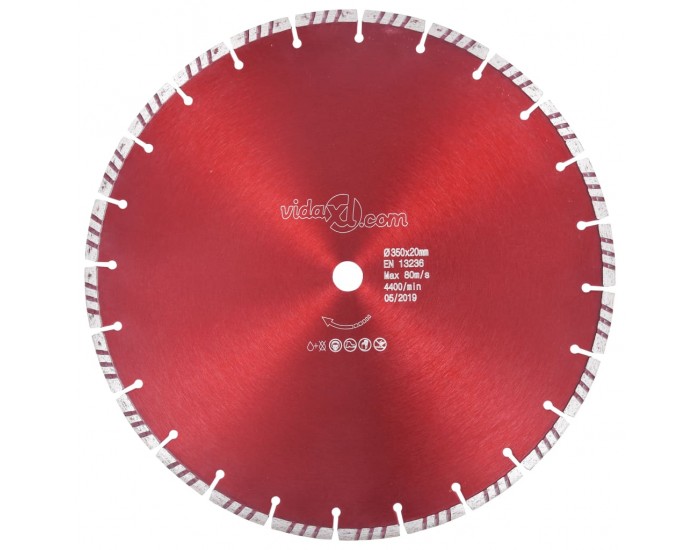 Sonata Диамантен режещ диск, турбо, стомана, 350 мм