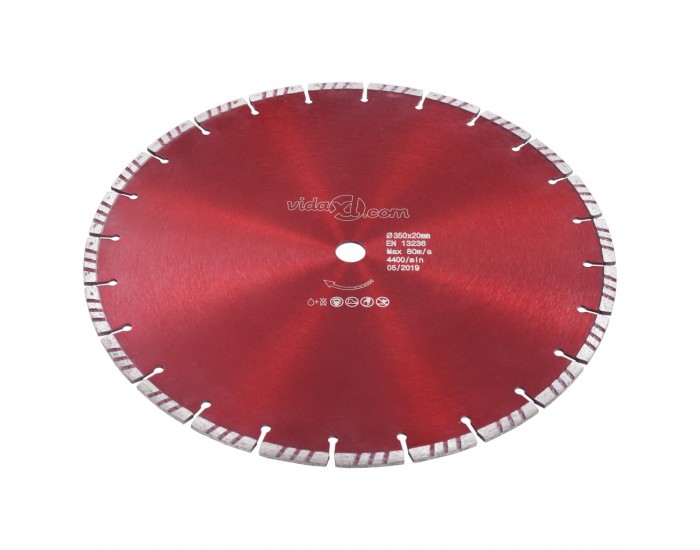 Sonata Диамантен режещ диск, турбо, стомана, 350 мм