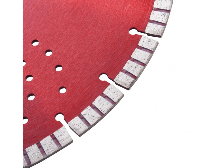 Sonata Диамантен режещ диск с турбо и отвори, стомана, 350 мм