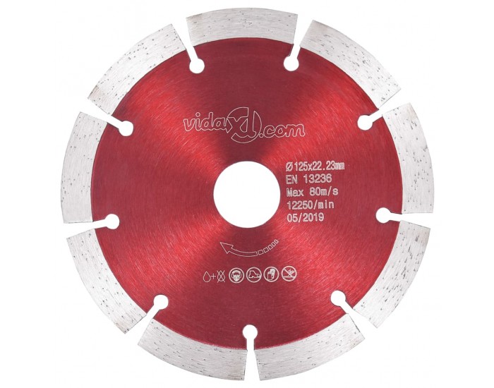 Sonata Диамантени режещи дискове, 2 бр, стомана, 125 мм