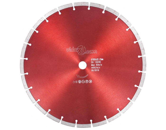 Sonata Диамантен режещ диск, стомана, 350 мм