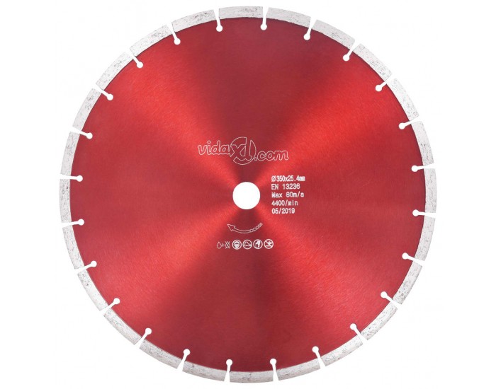 Sonata Диамантен режещ диск, стомана, 350 мм
