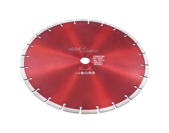 Sonata Диамантен режещ диск, стомана, 350 мм