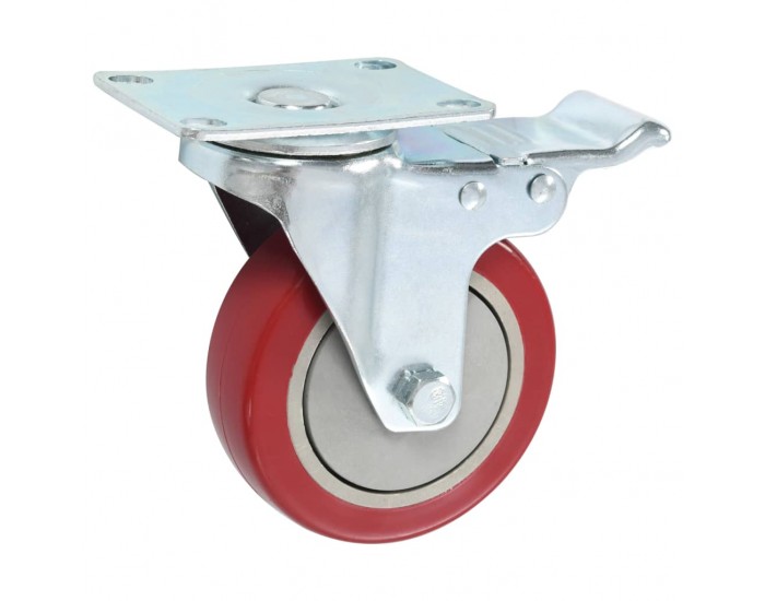 Sonata 4 бр въртящи се колела с двойни спирачки, 100 мм