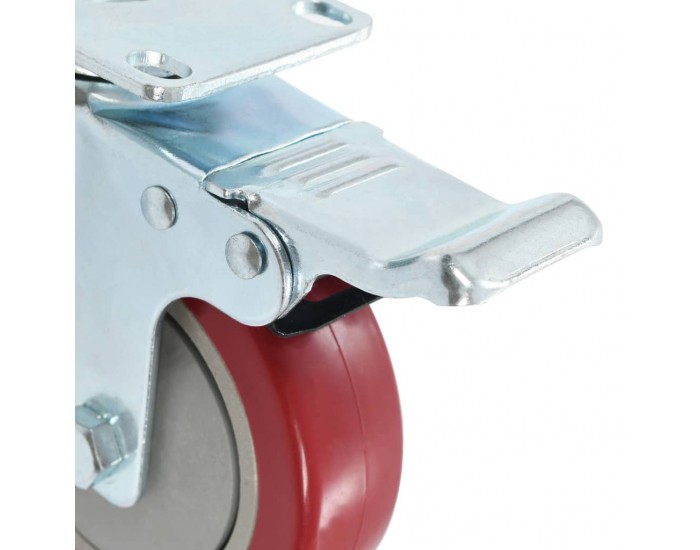 Sonata 4 бр въртящи се колела с двойни спирачки, 100 мм