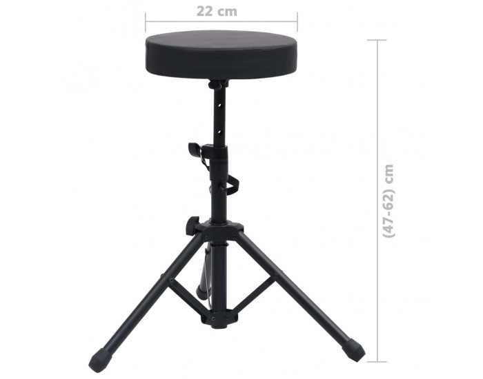 Sonata Комплект стойка за кийборд и табуретка в черно