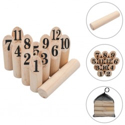 Sonata Комплект на играта Kubb, дърво - Външни съоражения
