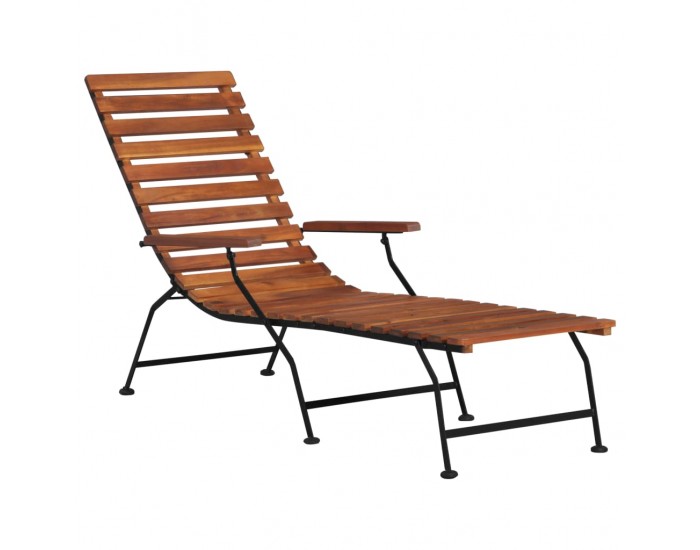 Sonata Градински стол тип шезлонг, акация масив