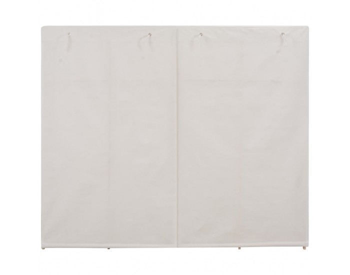Sonata Гардероб, бял, 200x40x170 см, текстил