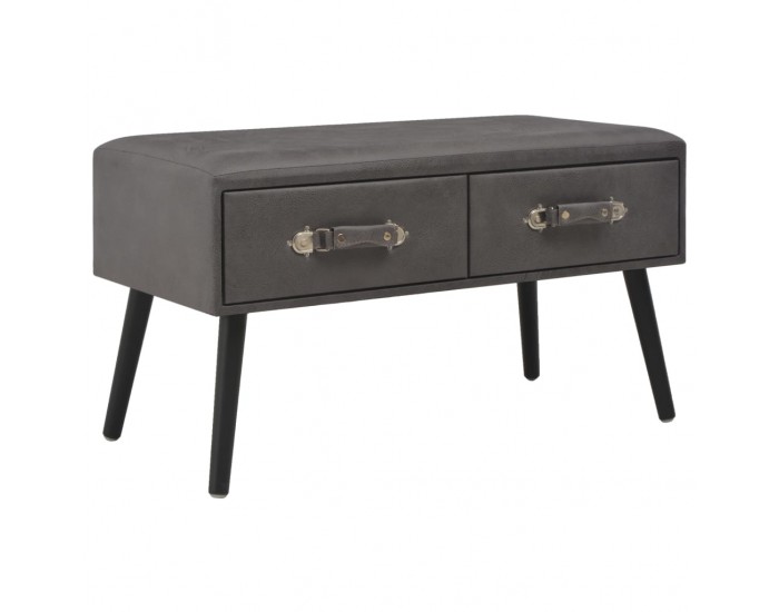 Sonata H Маса за кафе, сива, 80x40x46 см, изкуствена кожа