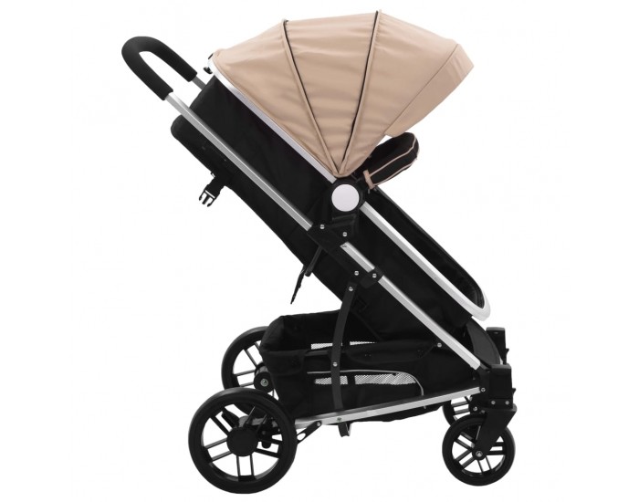 Sonata Детска/бебешка количка 2-в-1, таупе и черно, алуминий