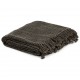 Sonata Декоративно одеяло, памук, 125x150 см, антрацит/кафяво