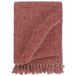 Sonata Декоративно одеяло, памук, 125x150 см, бордо - Аксесоари