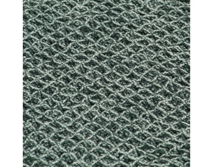 Sonata Декоративно одеяло, памук, 125x150 см, тъмнозелено