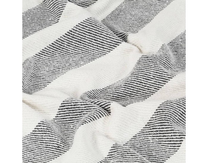 Sonata Декоративно одеяло, памук, ивици, 220x250 см, антрацит