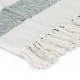 Sonata Декоративно одеяло, памук, ивици, 220x250 см, тъмнозелено