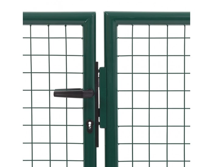 Sonata Градинска порта, стомана, 350x75 см, зелена