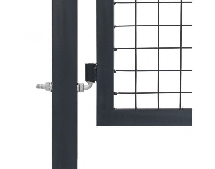 Sonata Градинска порта със стълбове, стомана, 350x140 см, антрацит