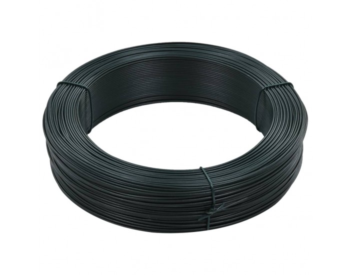 Sonata Тел за привързване на ограда 250 м 2,3/3,8 мм стомана зелена