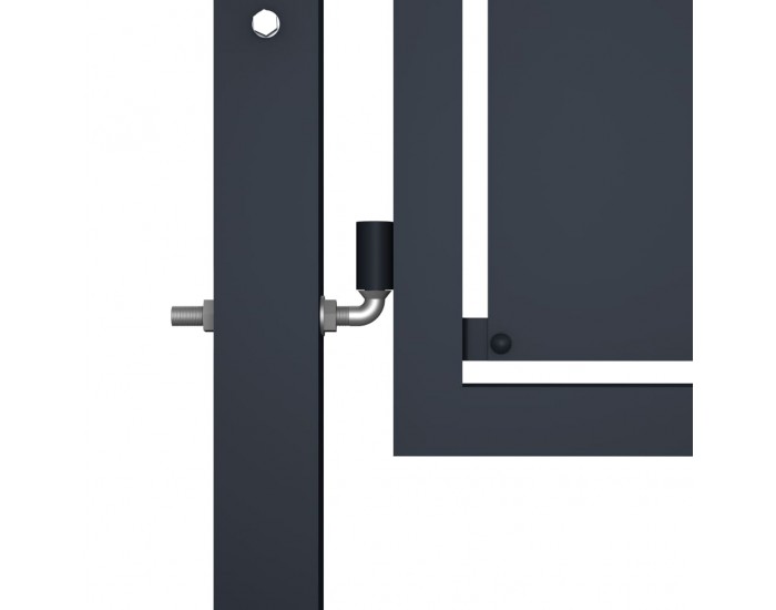 Sonata Градинска порта, стомана, 100x150 см, антрацит