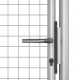 Sonata Градинска врата, поцинкована стомана, 105x150 см, сребриста