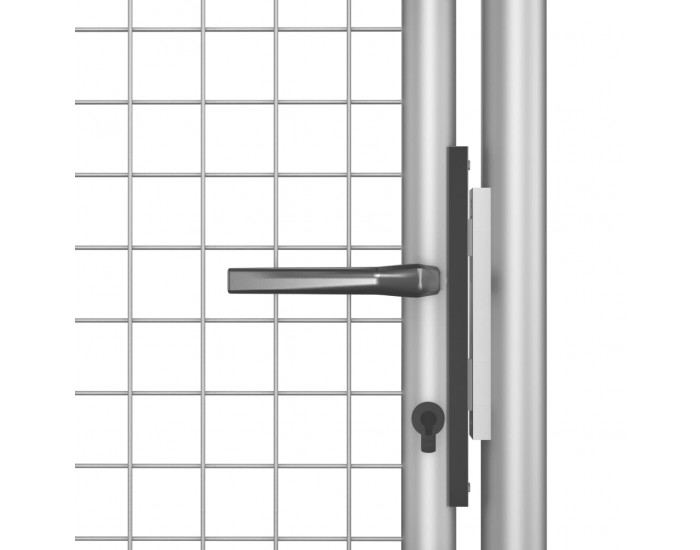 Sonata Градинска врата, поцинкована стомана, 105x200 см, сребриста