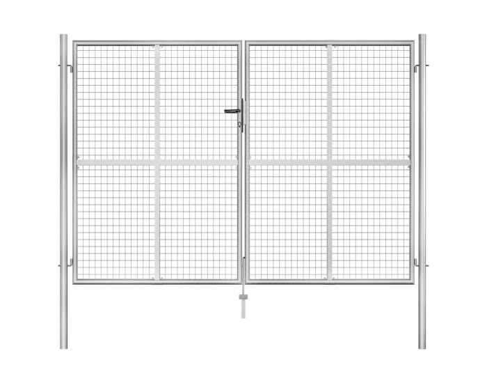 Sonata Градинска врата, поцинкована стомана, 306x225 см, сребриста