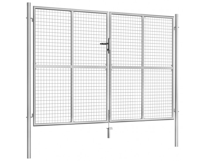 Sonata Градинска врата, поцинкована стомана, 306x225 см, сребриста