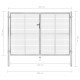 Sonata Градинска врата, поцинкована стомана, 306x225 см, сребриста