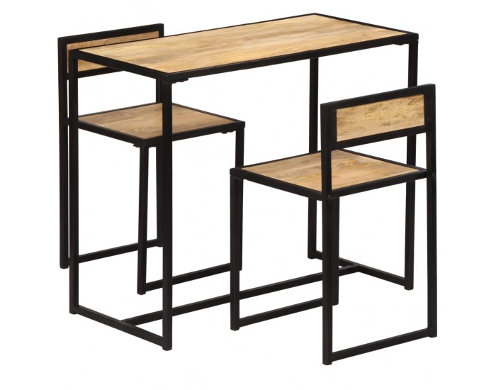 Sonata Трапезен комплект, 3 части, мангово дърво масив