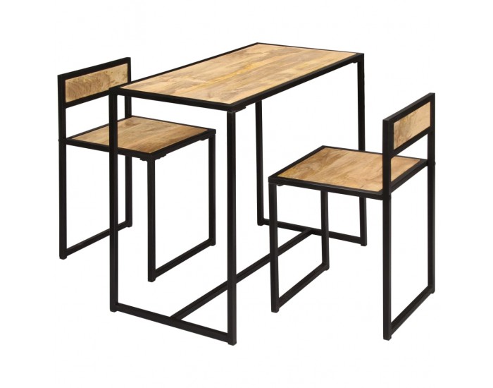 Sonata Трапезен комплект, 3 части, мангово дърво масив