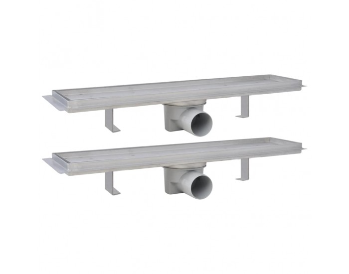 Sonata Линейни сифони, 2 бр, 530x140 мм, неръждаема стомана