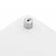 Sonata Кухненски гръб, бял, 70х40 см, закалено стъкло