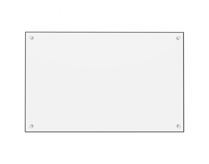 Sonata Кухненски гръб, бял, 80х50 см, закалено стъкло