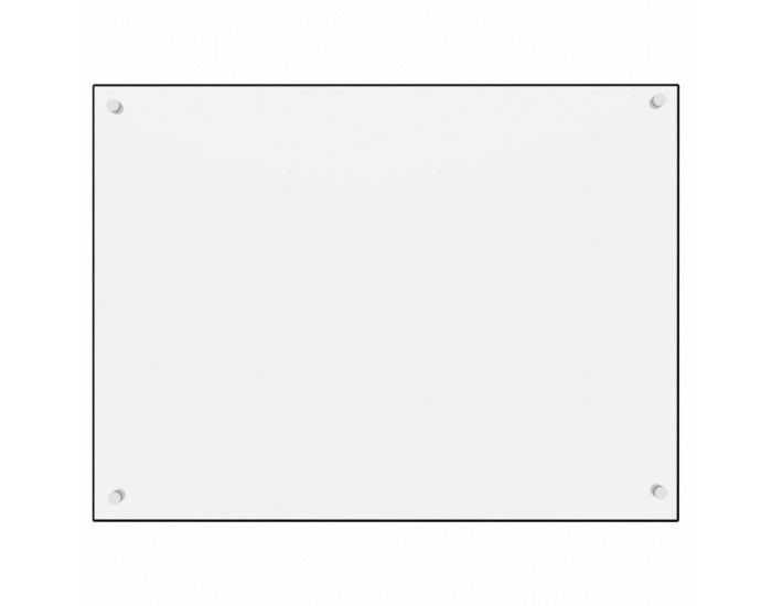 Sonata Кухненски гръб, бял, 80x60 см, закалено стъкло